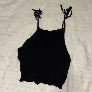Black crop top